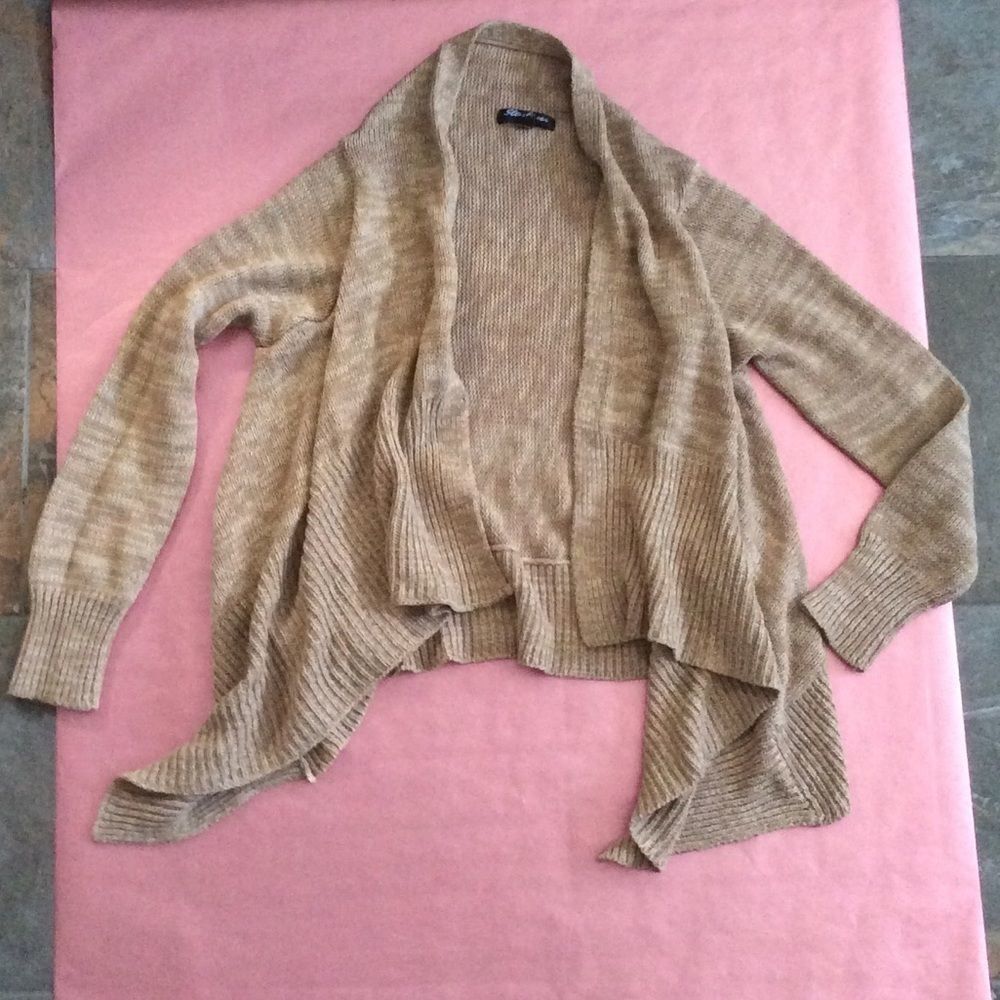 Tan Knit Cardigan - Picture 3 of 9